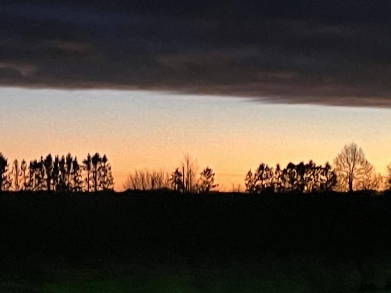Coucher de soleil de décembre